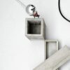 Lampe à poser / Porte-stylos Concrete Big industriel en béton
