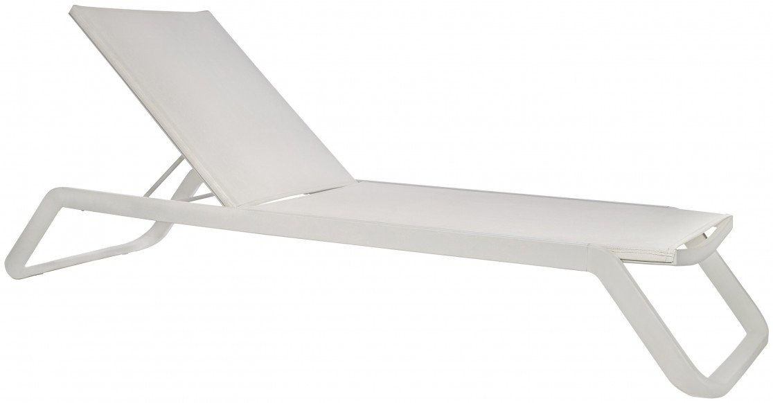Chaise longue Vila en aluminium au design contemporain par Ezpeleta
