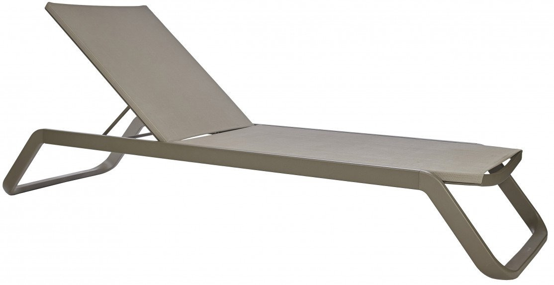 Chaise longue Vila en aluminium au design contemporain par Ezpeleta