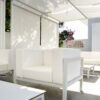 Canapé individuel Marine en aluminium au design contemporain par Ezpeleta