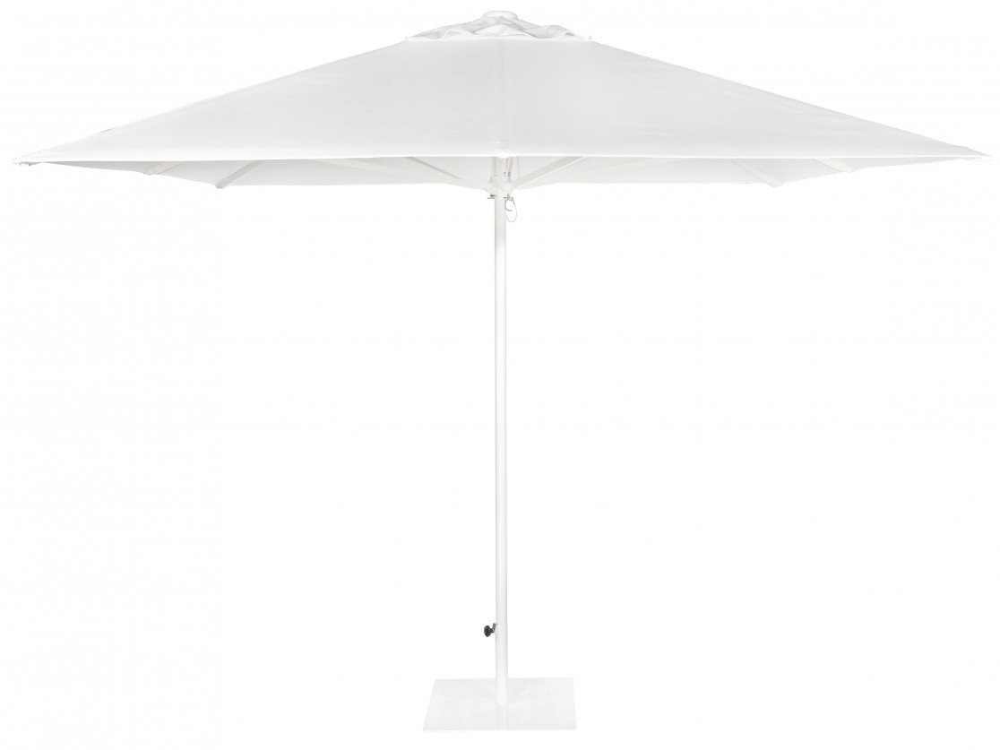 Parasol Formentera carré en aluminium au design contemporain par Ezpeleta