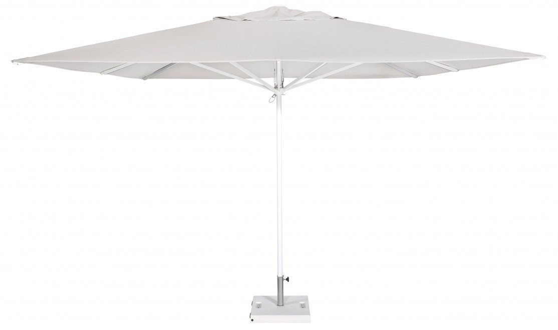 Parasol Formentera carré en aluminium au design contemporain par Ezpeleta
