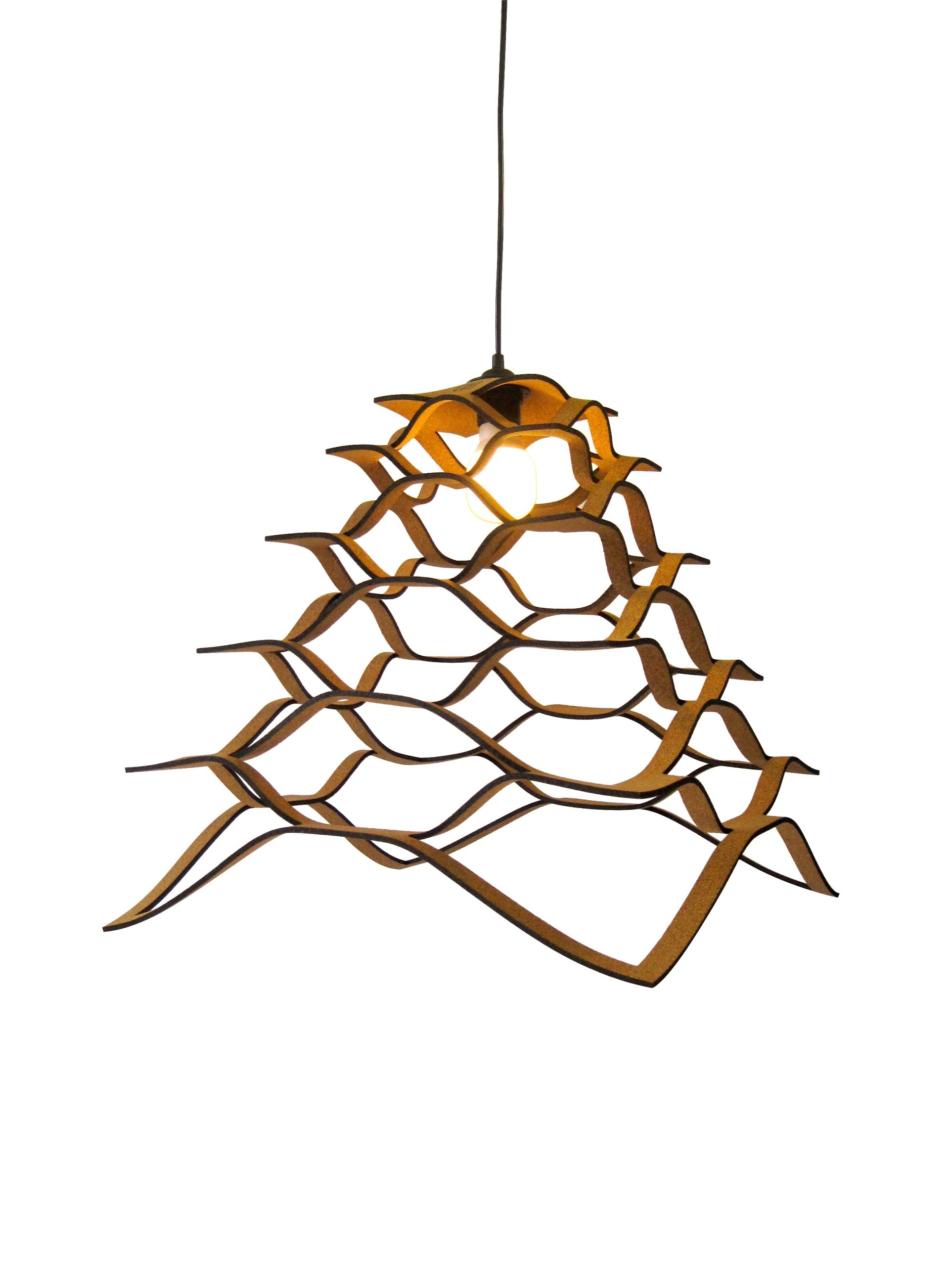 Suspension écologique en liège Amaterasu Lamp par Tiago Sá da Costa