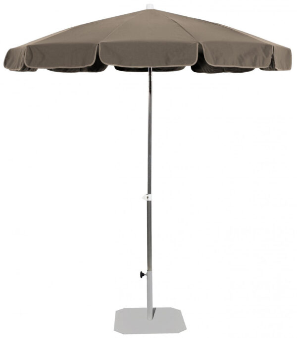 Parasol Tenerife en inox au design contemporain par Ezpeleta