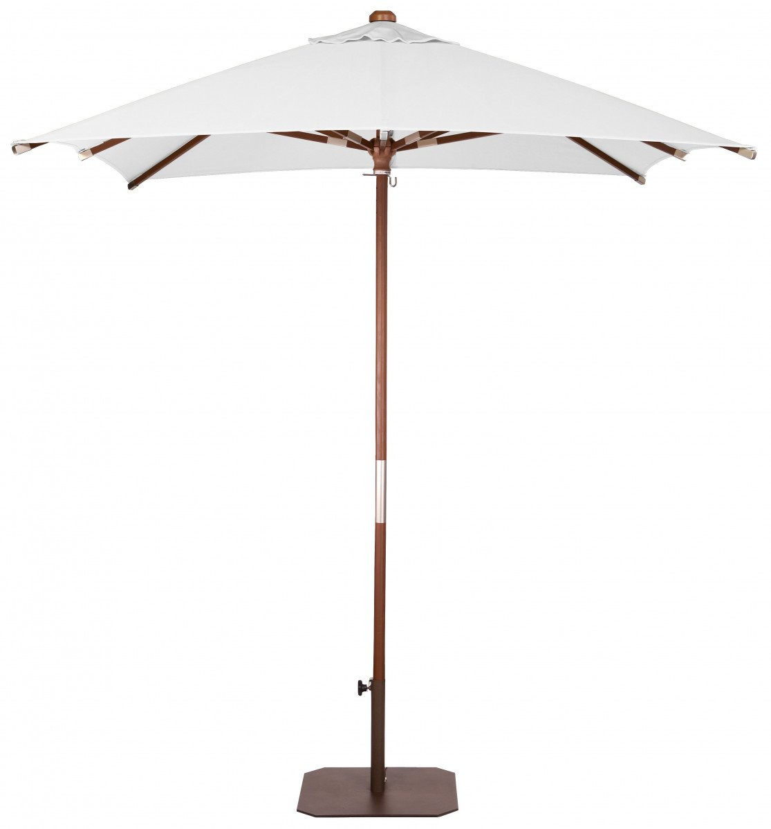Parasol Carré Java en bois d'eucalyptus au design contemporain par Ezpeleta