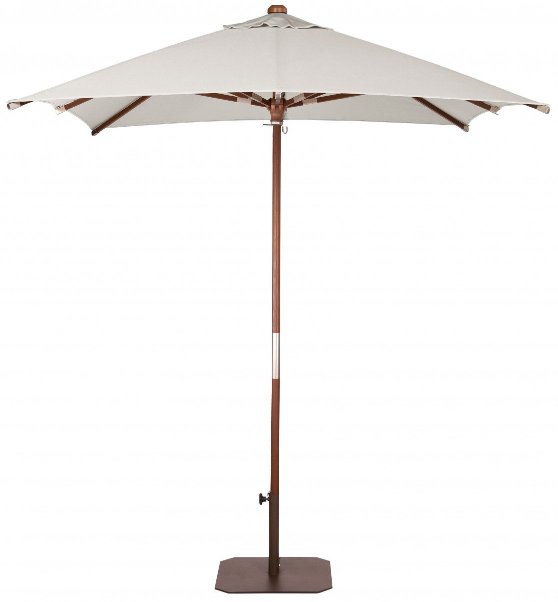 Parasol Carré Java en bois d'eucalyptus au design contemporain par Ezpeleta
