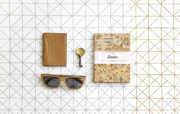 Papier peint au design géométrique intissé Modular  prêt-à-poser