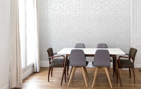 Papier peint au design géométrique intissé Modular  prêt-à-poser