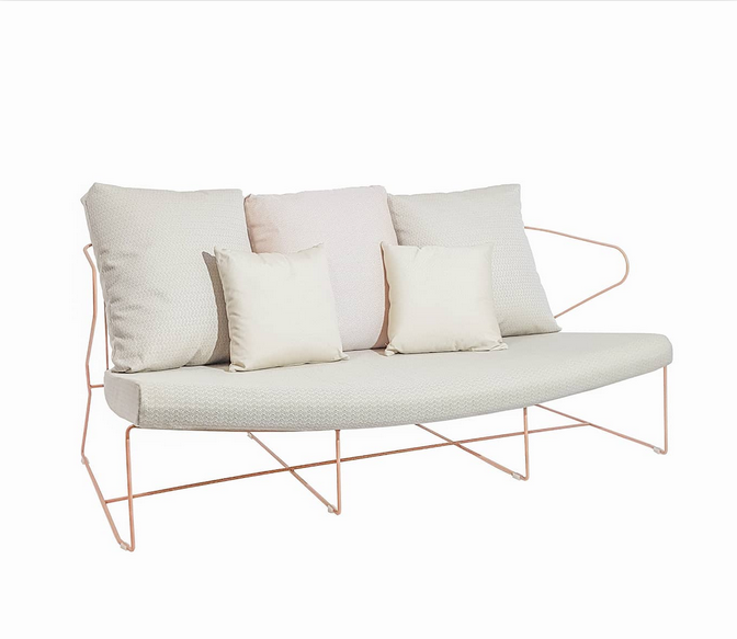 Canapé Bolonia en acier au design industriel par iSi Design Group x iSimar
