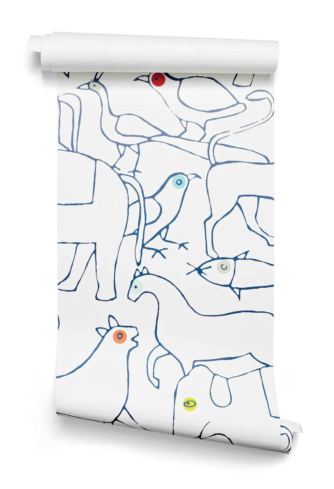 Papier peint design intissé Animals prêt-à-poser en forme d'animaux