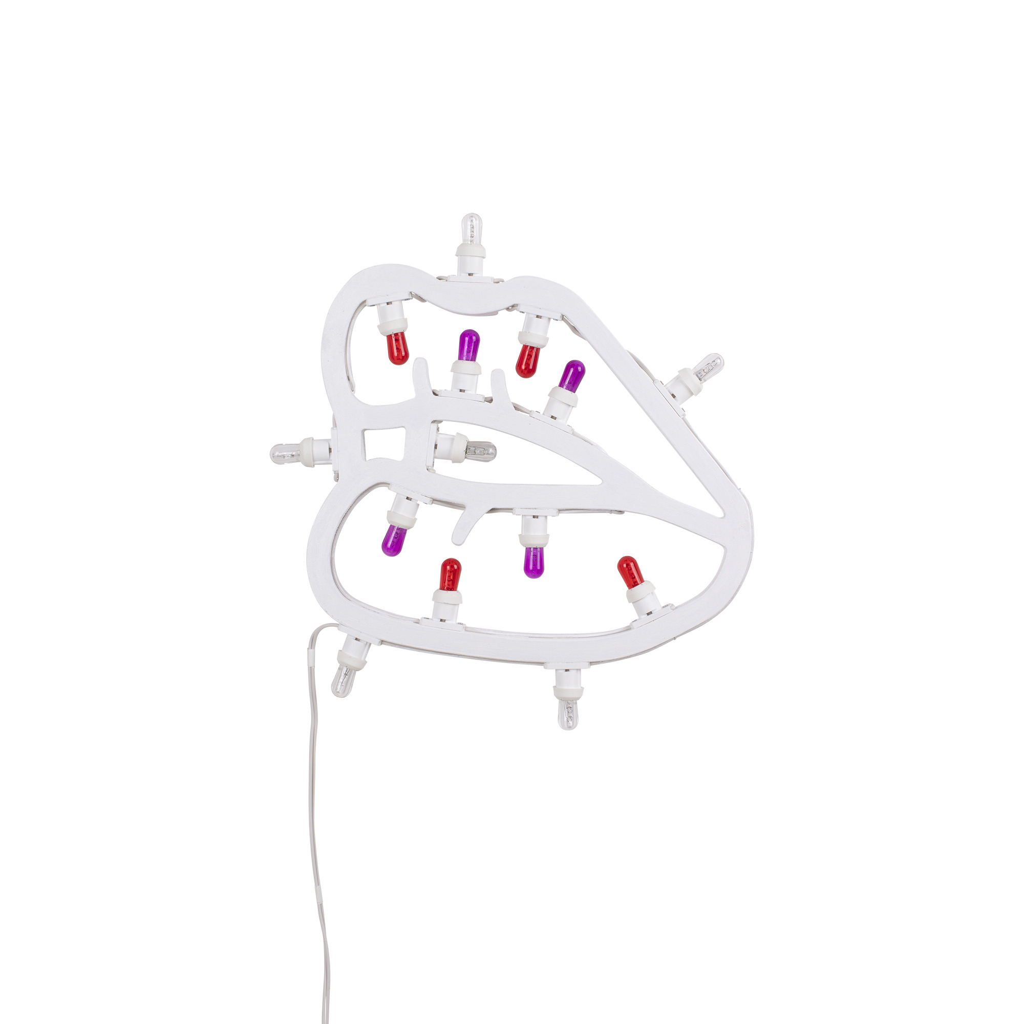 Applique Hotlight Lips en bois par David Cesaria x Seletti