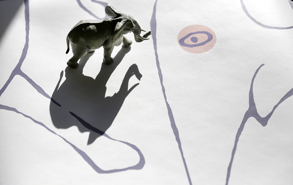Papier peint design intissé Animals prêt-à-poser en forme d'animaux