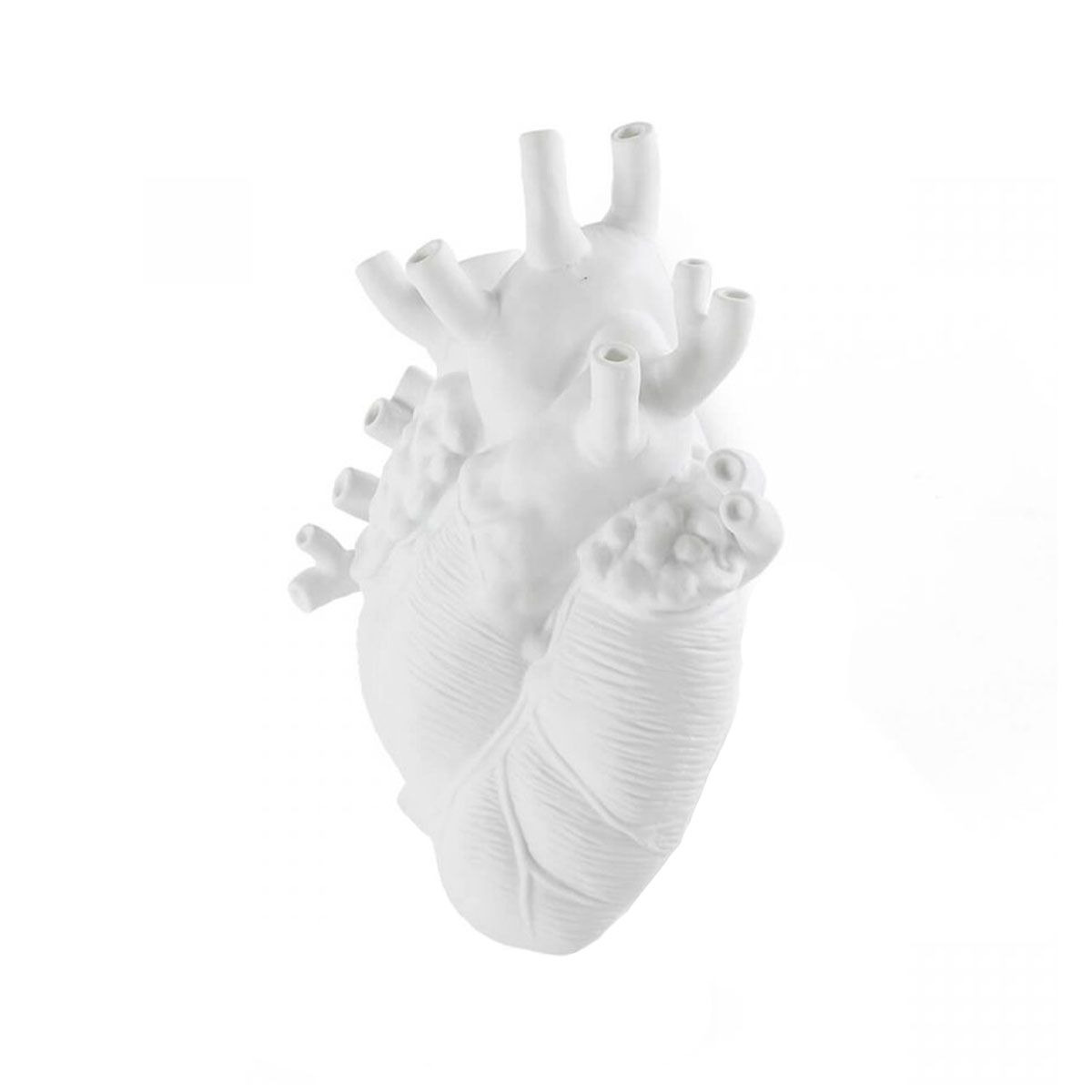Vase design Giant Love in Bloom XXL en porcelaine en forme de coeur par Marcantonio X Seletti