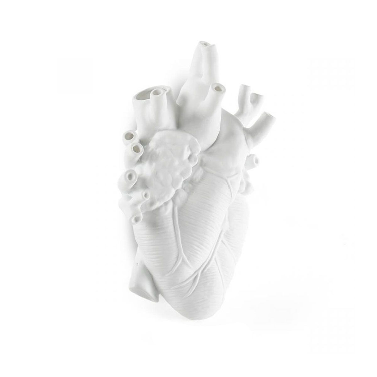 Vase design Giant Love in Bloom XXL en porcelaine en forme de coeur par Marcantonio X Seletti