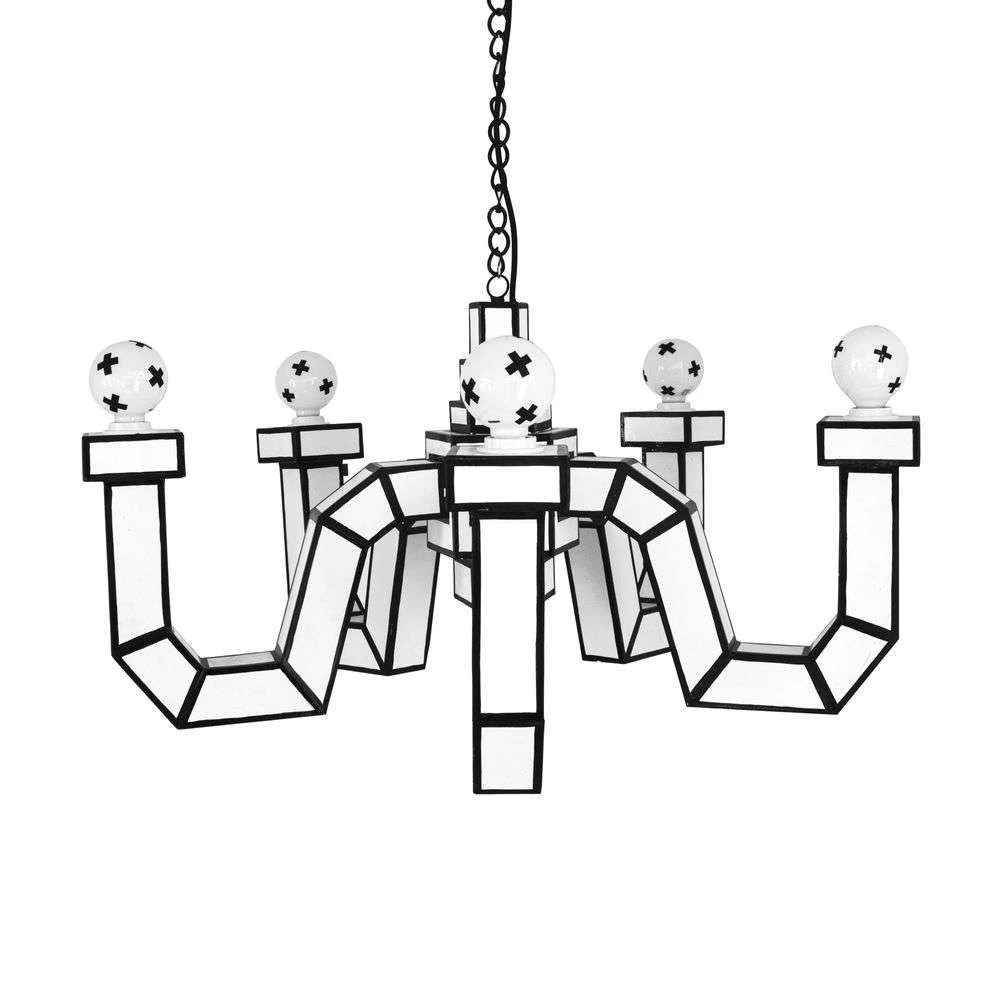 Chandelier Cut & Paste en carton 100% recyclé par Annebet Philips x Seletti