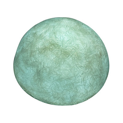 Lampe à poser Button en forme de demi lune en Nebulite par In-es Art Design
