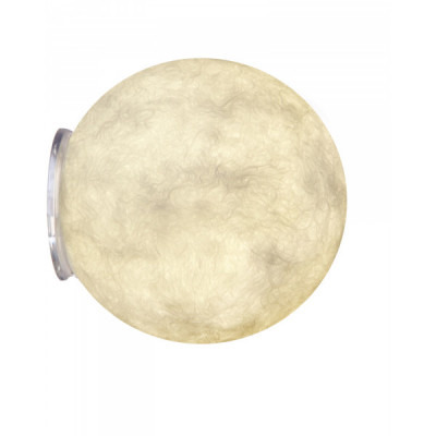 Applique Moon Out pour l'extérieur au design original et moderne en Nebulite par Inesartdesign