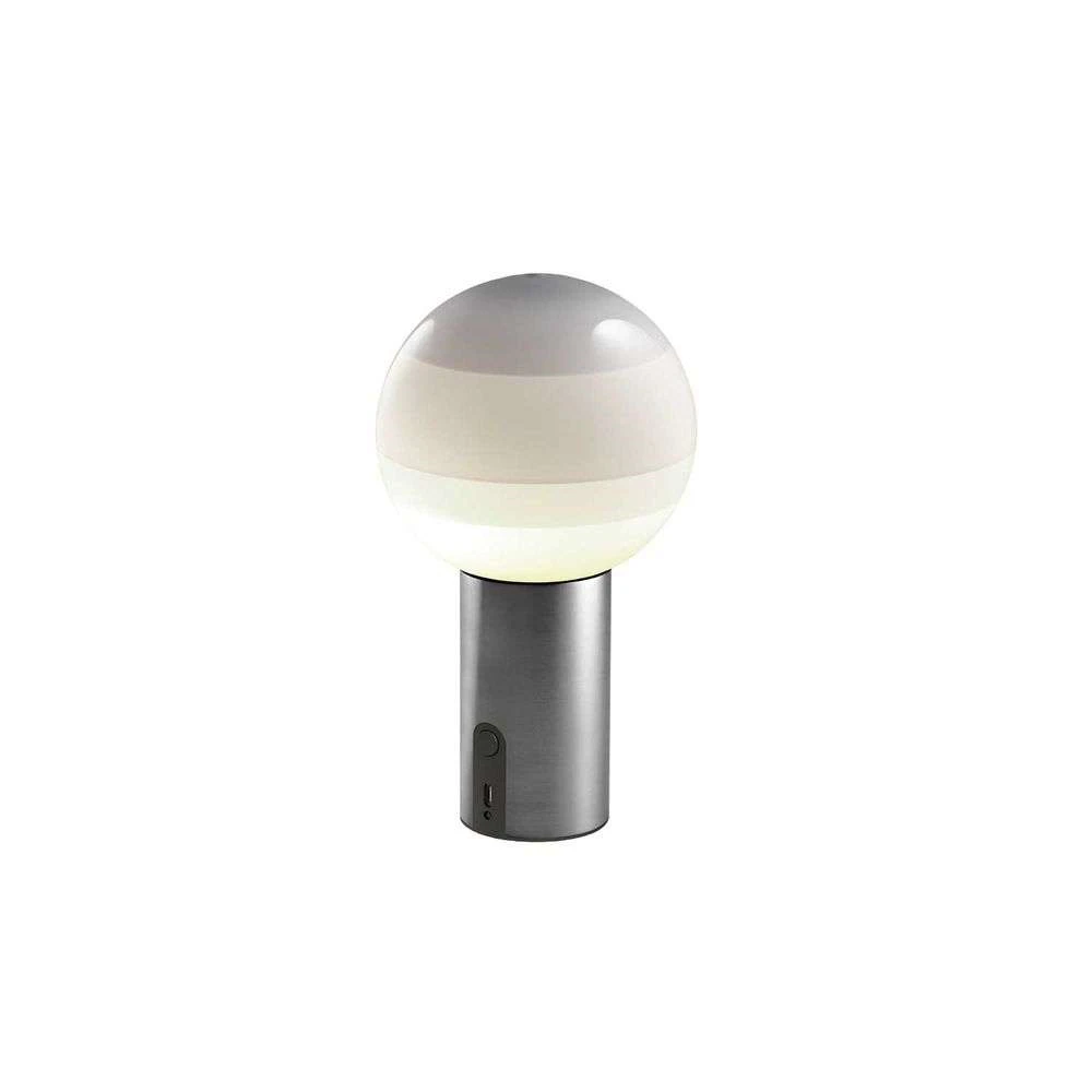 Lampe a poser sans fil Dipping Light LED en graphite par Jordi Canudas - Marset