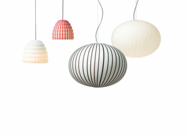 Suspension Filigrana Light Ellipse en verre soufflé bouche par Sebastian Wrong x Established & Sons