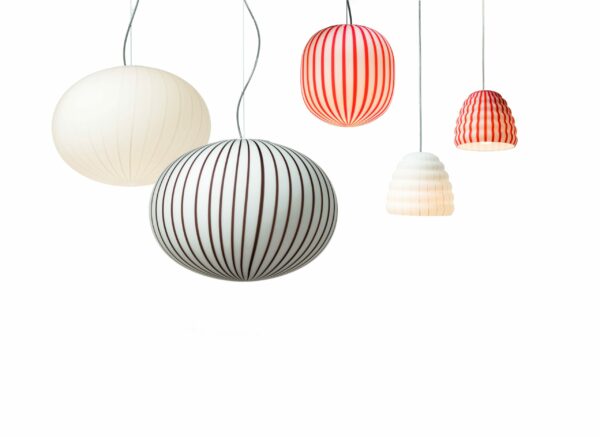 Suspension Filigrana Light Ellipse en verre soufflé bouche par Sebastian Wrong x Established & Sons