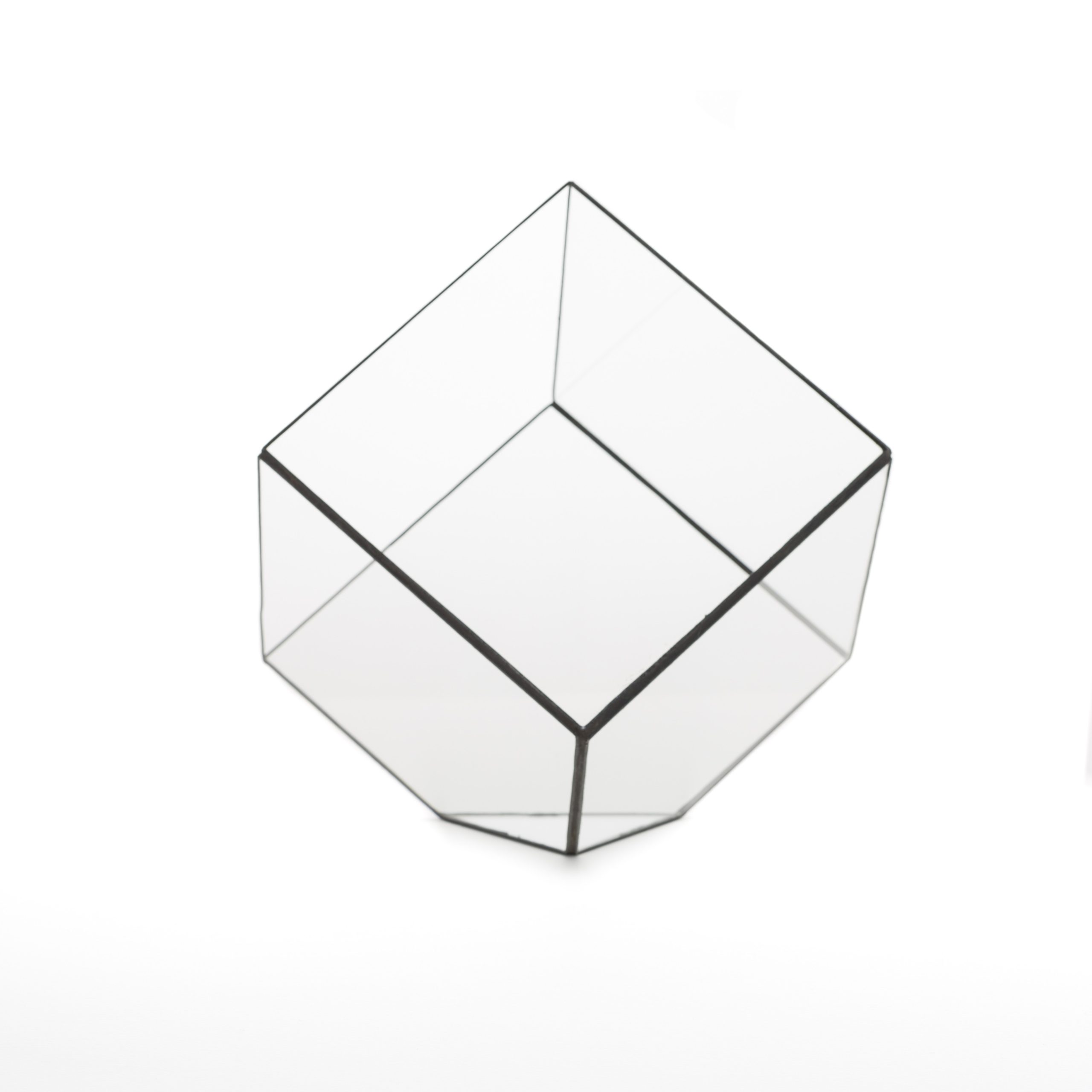 Cube de décoration géométrique Cube au design minimaliste et vintage