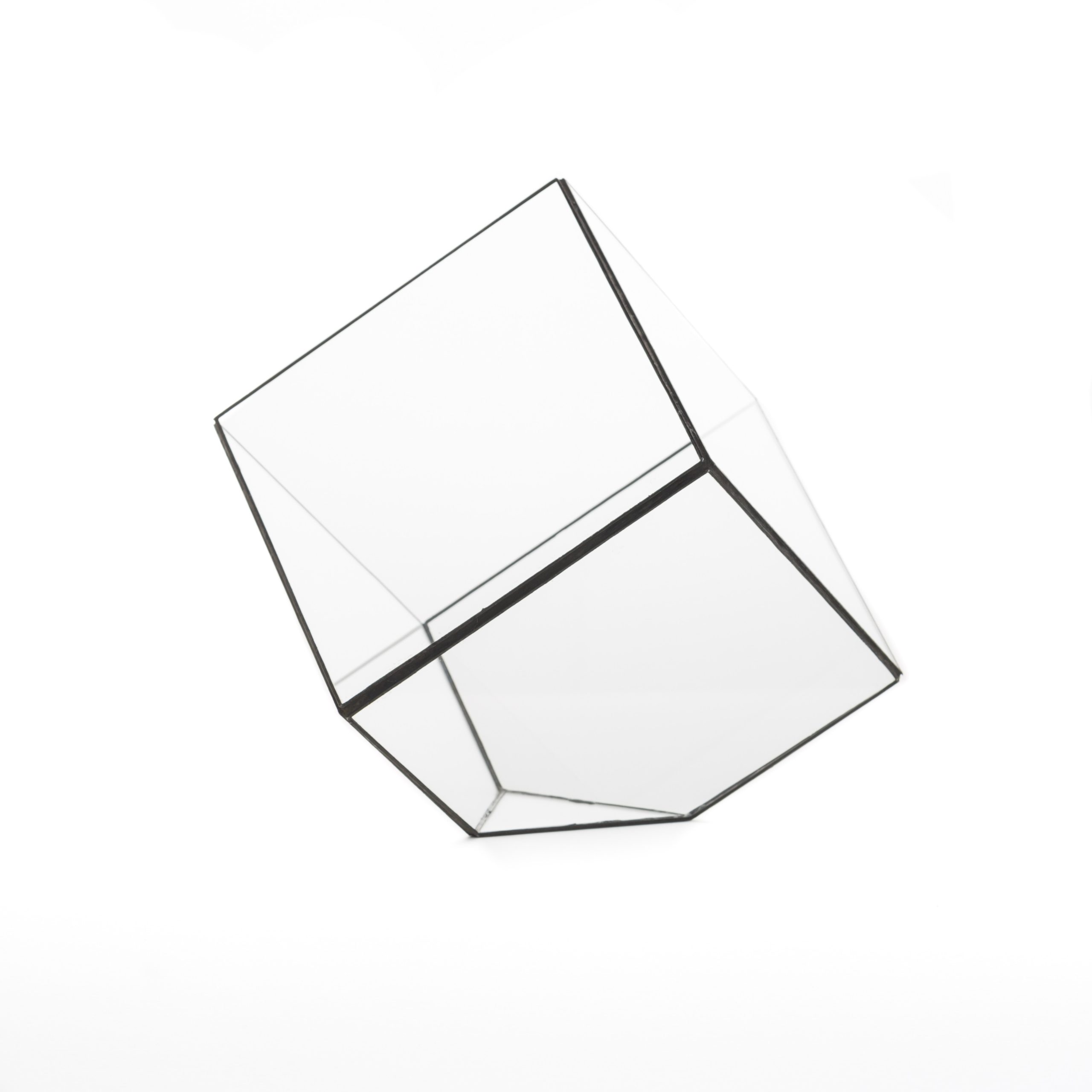 Cube de décoration géométrique Cube au design minimaliste et vintage