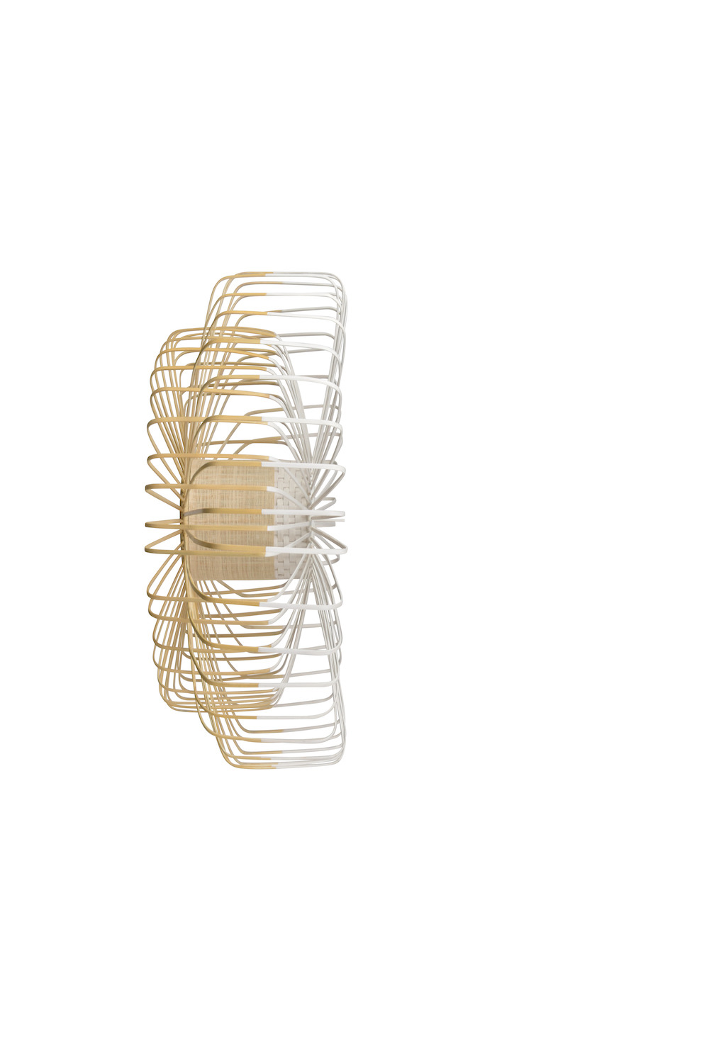 Applique Bamboo XXL Up & down en bambou au design naturel par Arik Levy x Forestier