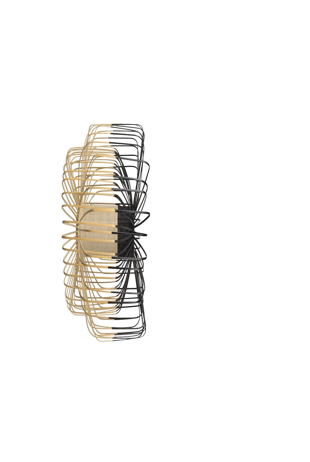 Applique Bamboo XXL Up & down en bambou au design naturel par Arik Levy x Forestier