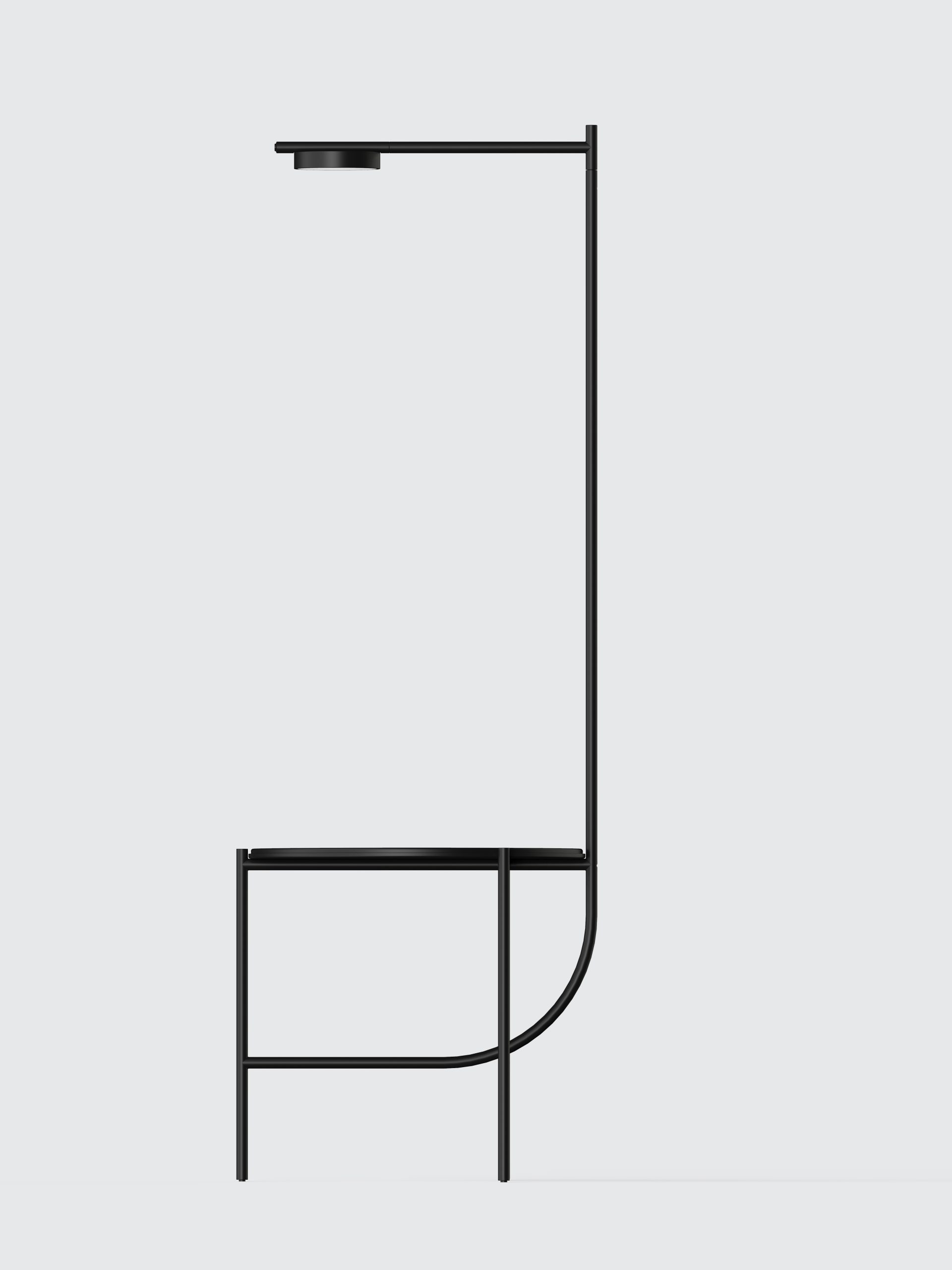 Lampadaire table Igram en acier au design industriel par Grupa