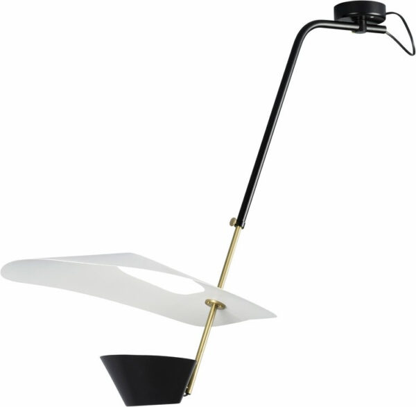 Plafonnier G25 en laiton au design contemporain par Pierre Guariche x Sammode