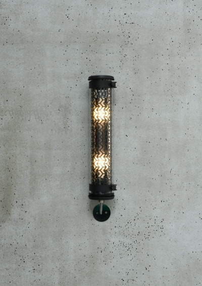 Applique Monceau mini en inox au design industriel par Sammode