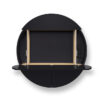 Bureau mural multifonctionnel Cabinet Pill Extra noir en bois par Inesa Malafej au design scandinave