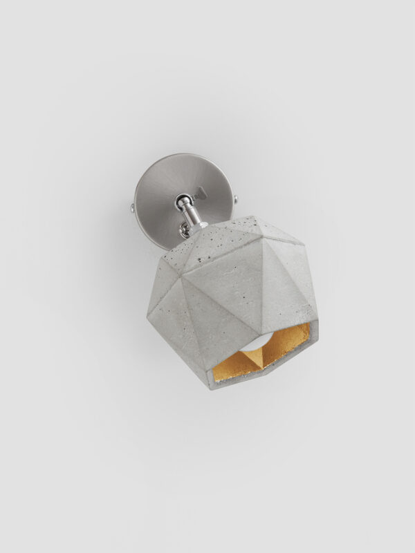 Applique spot Design T2 Triangle en béton par Stefan Gant x Gant light