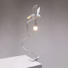 Lampe à pince Sparrow Landing en forme d'oiseau en résine par Marcantonio x Seletti