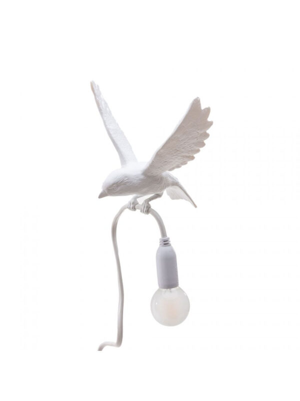 Lampe à pince Sparrow Landing en forme d'oiseau en résine par Marcantonio x Seletti