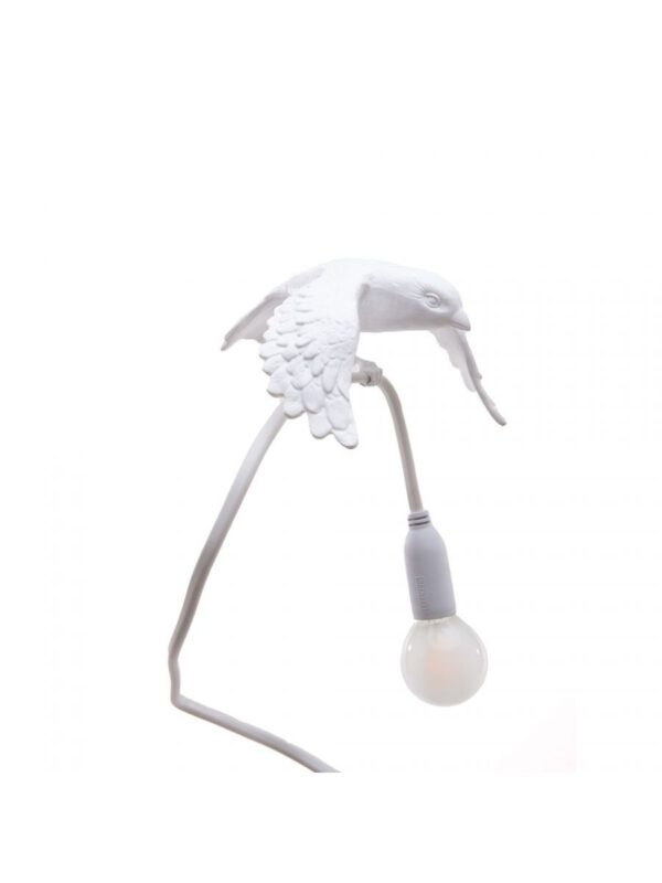 Lampe à pince Sparrow Taking Off en forme d'oiseau en résine par Marcantonio x Seletti