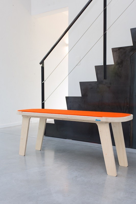Banc d'intérieur contemporain Slim Touch en bois