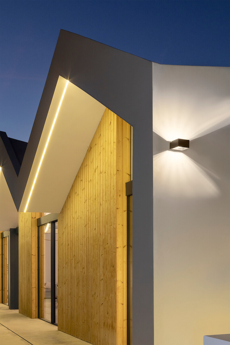 Applique extérieur Frame LED en métal par Aqueni x Estiluz