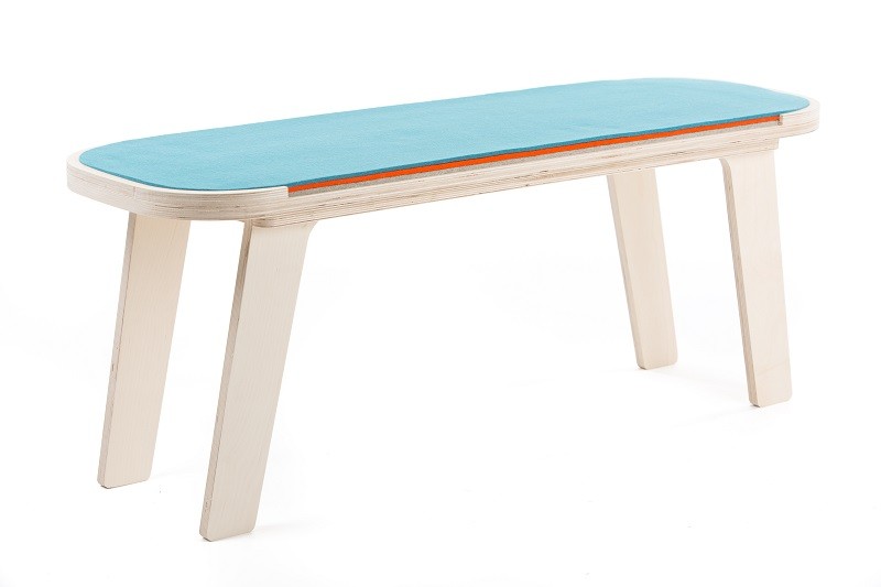 Banc d'intérieur contemporain Slim Touch en bois