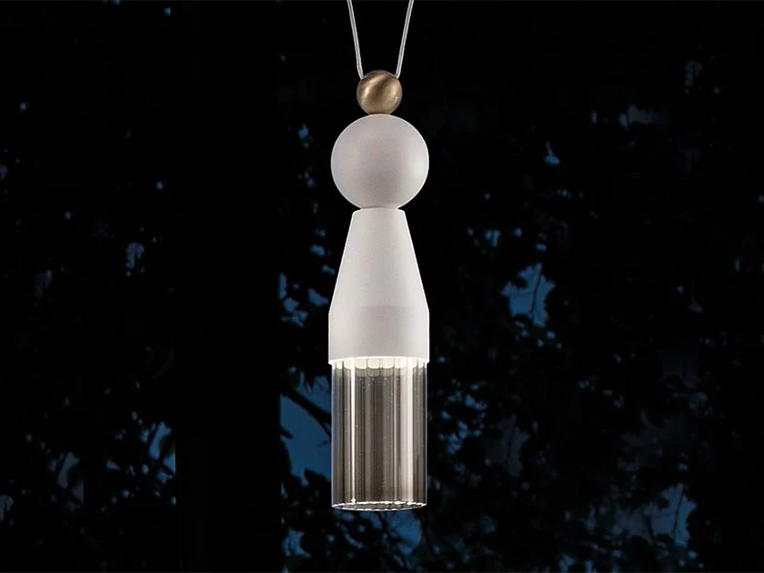 Suspension Nappe N0 en métal et verre par Marco Zito X Masiero