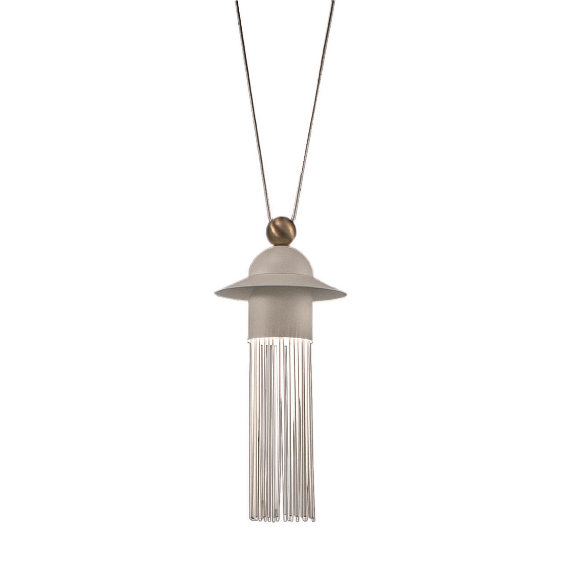 Suspension Nappe N1 en métal et verre par Marco Zito X Masiero