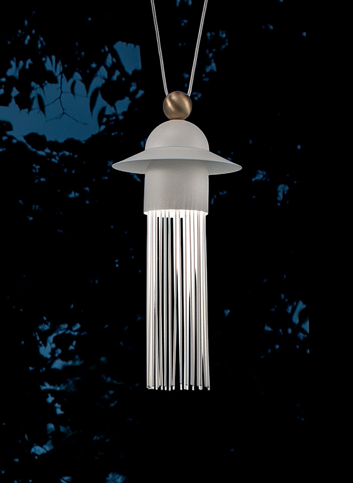 Suspension Nappe N1 en métal et verre par Marco Zito X Masiero