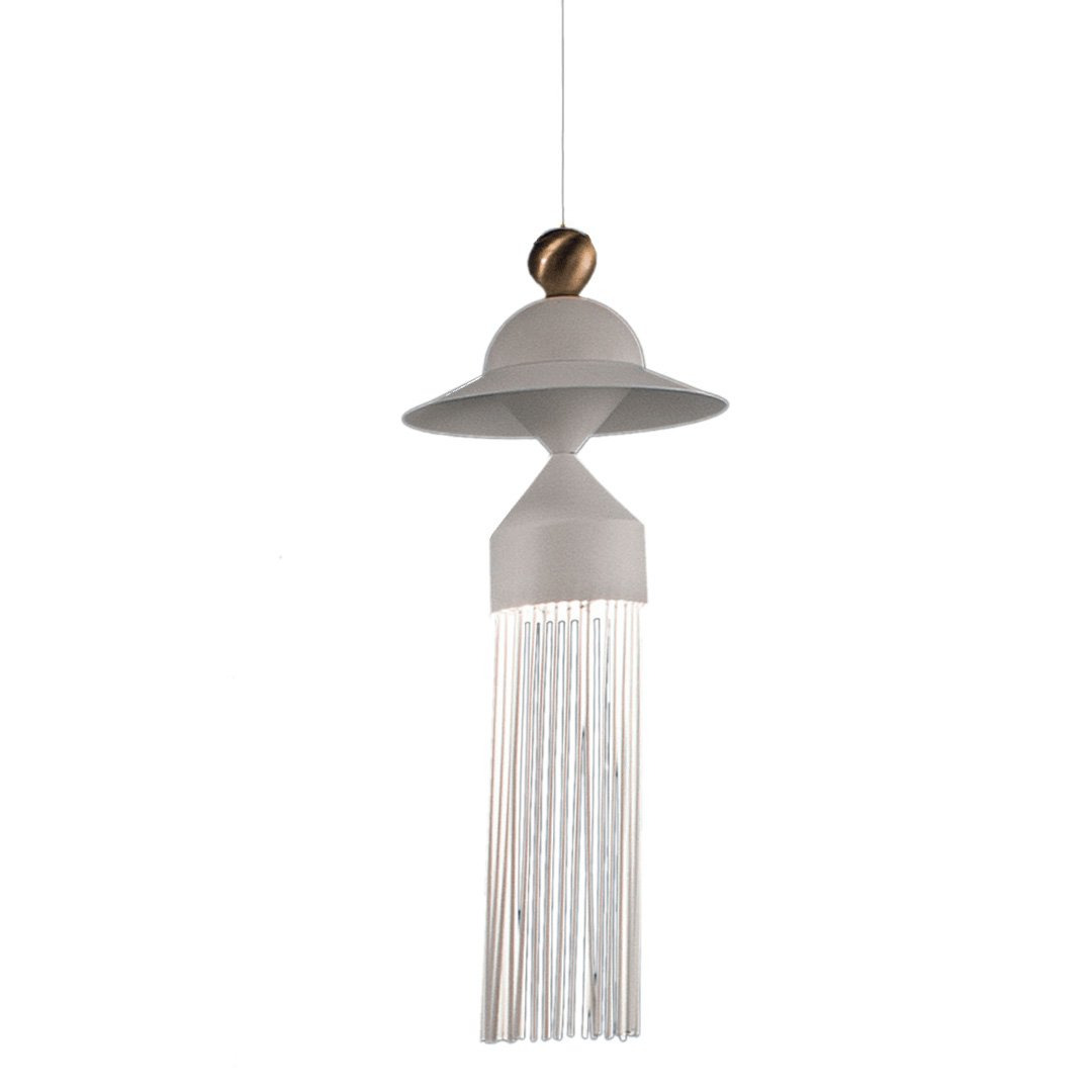 Suspension Nappe N8 en métal et verre par Marco Zito X Masiero