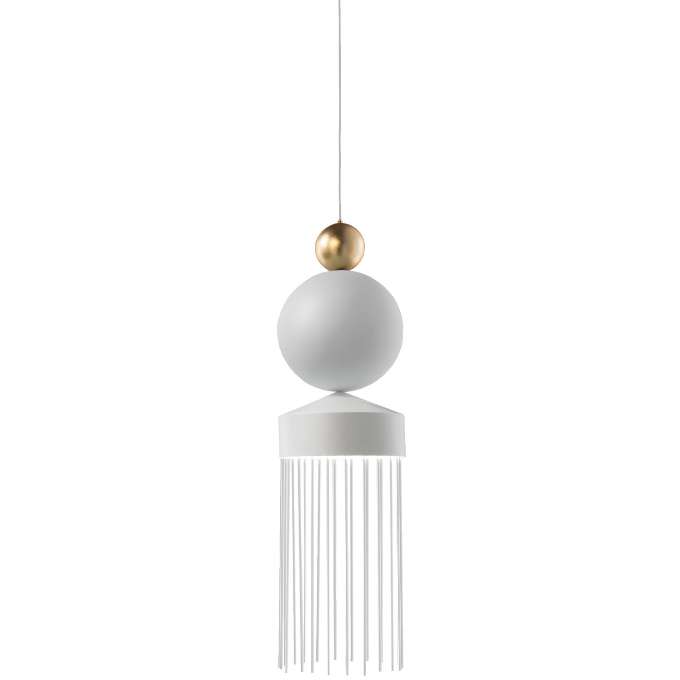 Suspension Nappe XL3 en métal et verre par Marco Zito X Masiero
