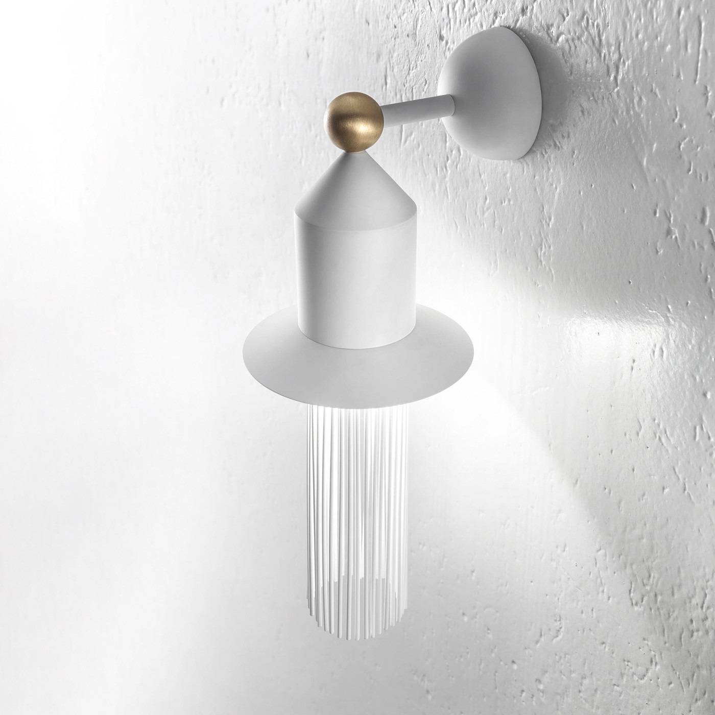 Applique Nappe N2 en métal et verre par Marco Zito X Masiero