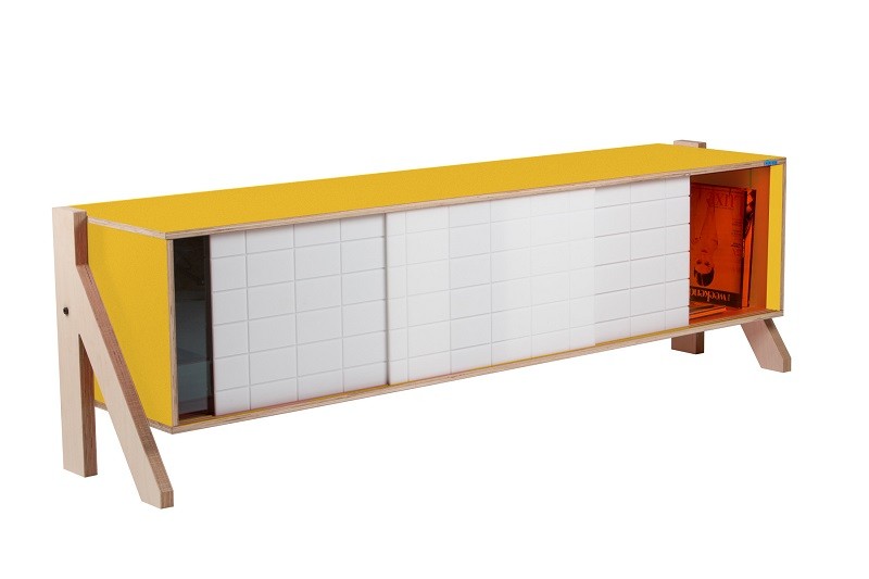 Buffet design Frame 01 M (1m65) au style contemporain et moderne