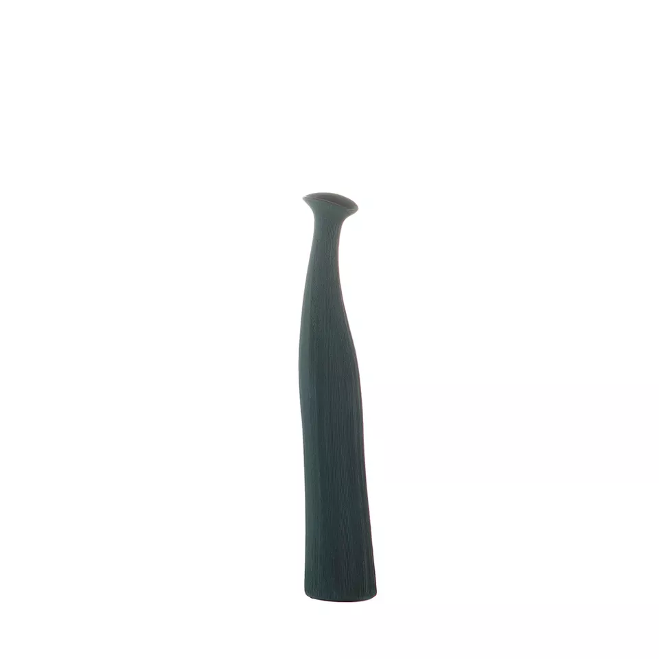 Vase Athena bleu en céramique au design vintage par Pavao Studio