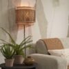 Applique Bhutan avec abat-jour en Bambou naturel au design naturel par Good & Mojo