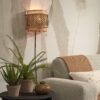 Applique Bhutan avec abat-jour en Bambou naturel au design naturel par Good & Mojo