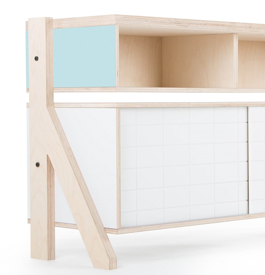 Buffet design Frame 02 M (1m65) au style contemporain et moderne